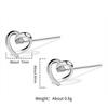 925 Sterling Silver Elegant Cute Hollow Love Stud Earrings Birthday Party Anniversary Gift