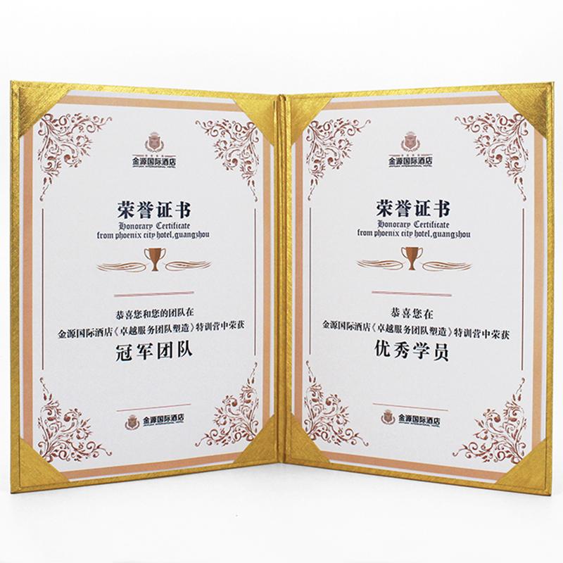 31,3x23cm Twarda oprawa Dobra jakość Folder na przemówienie/adres Pusty Na format A4 210x297MM Z papieru specjalnego perłowego Kolor złoty