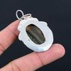 Daughters Day Sale Oval Multi Fluorite Stone Bezel Pendant 925 Sterling Silver
