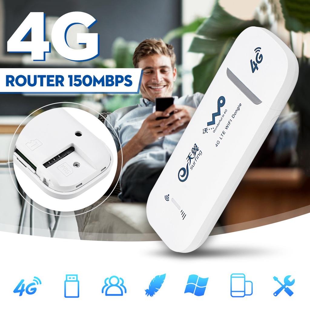 4G Router / Dongle WiFi Router WIFI 802.11b/g/n/ 150Mbps Support B1/B3 ...