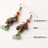 Classical Style Earrings Palace Retro Chinese Ethnic Style Earrings Women's Ancient Chinese Clothing Chinese Style Ear Jewelry