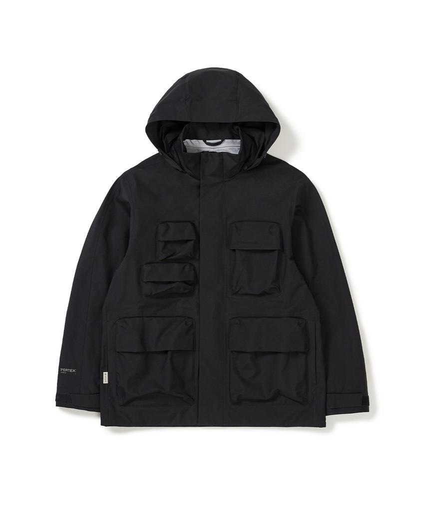 Snowpeak Apparel 3L Pertex Utility Waterproof Jacket (S25Zmpjk08) Black
