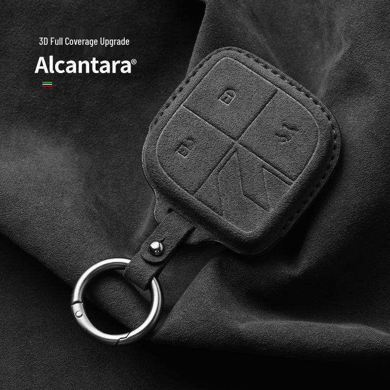 Lynk & Co 08 Key Case Pro: Full Coverage Halo Suede Protective Car Keyring