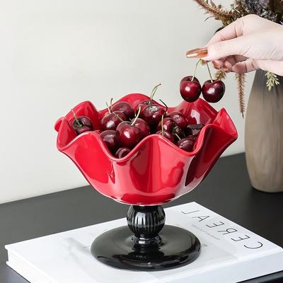 BRKeramik Obstteller Haushalt Wohnzimmer Snackschale Aufbewahrungstablett Dessertschale Küchenorganisator und AufbewahrungsbehälterEY
