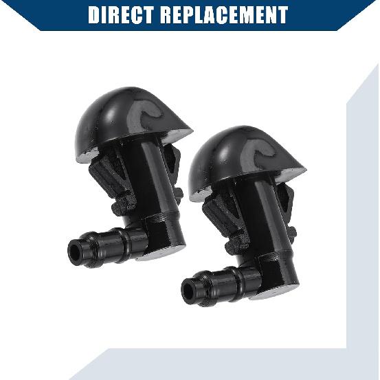 Windshield Washer Nozzles for Honda Pilot 2009-2015 / Windshield Wiper Spray Jet/Durable / 2Pcs Black