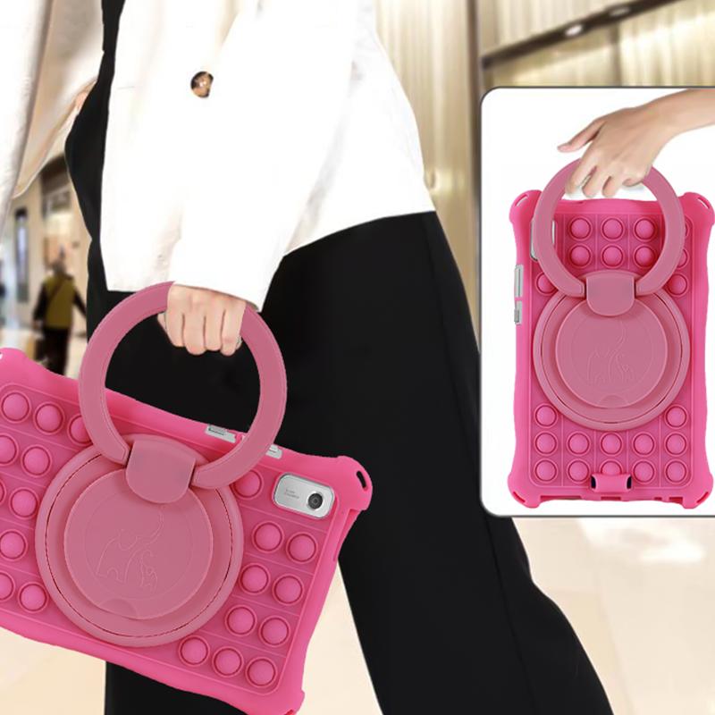 Case For Lenovo Tab M9 TB-310FU TB-310XU 9.0 inch 2025 Rotating Soft Silicone Stand Tablet Cover