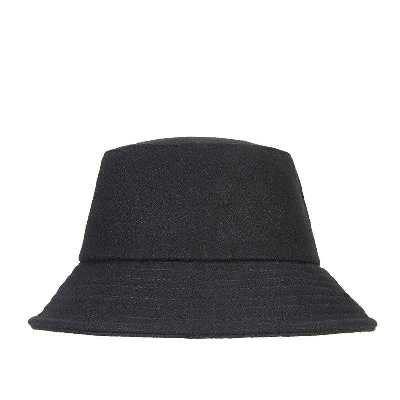 Herbst- und Winter-Bucket-Hat warmer Woll-Herrenhut Mode-Schatten Damen-Hut mit großer Krempe Show-Waschbeckenhut
