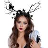 Lovely Flower Tree Branch Hair Hoop Women Girl Photography Makeup Headband for Christmas Halloween Party Headpieces