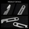 Compactly Titaniums Camping Tool Keychain Screwdriver Bottle Opener Multifunctional Ruler Portable Outdoor Accessory