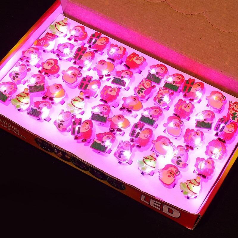 Halloween Christmas Luminous Rings Women Men Creative Cute Random Color Ring Pumpkin Ghost Spider Flash Finger Rings Fashion Accessories