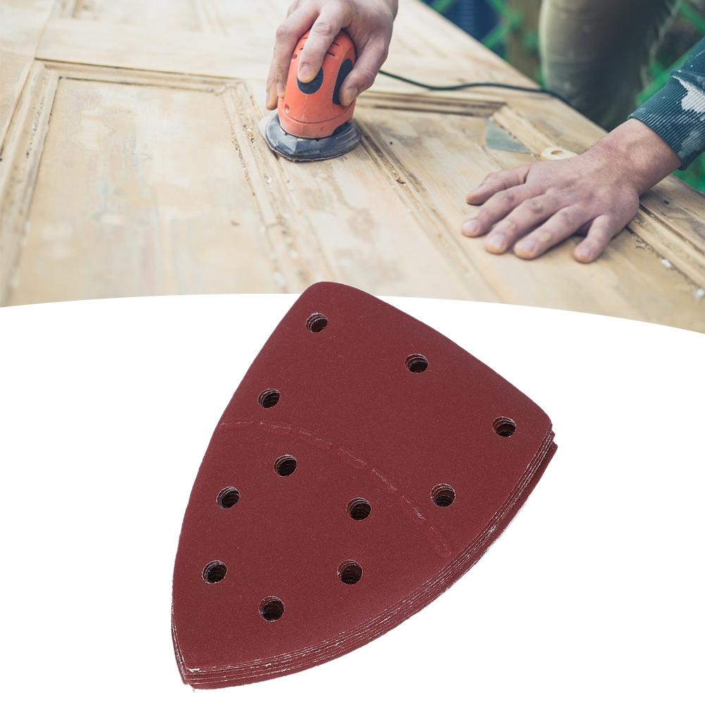 

60Pcs Mouse Sandpaper Separate Palm Abrasive Paper Sanding Sheets 140x140x100mm 11 Holes240 Grit
