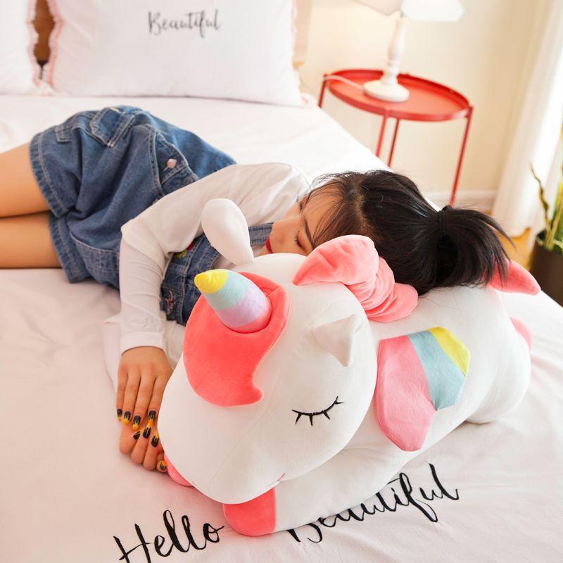 Cute Unicorn Doll Bed Plush Toy Dream Girl Heart Rag Doll Throw Pillow Girl Birthday Gift