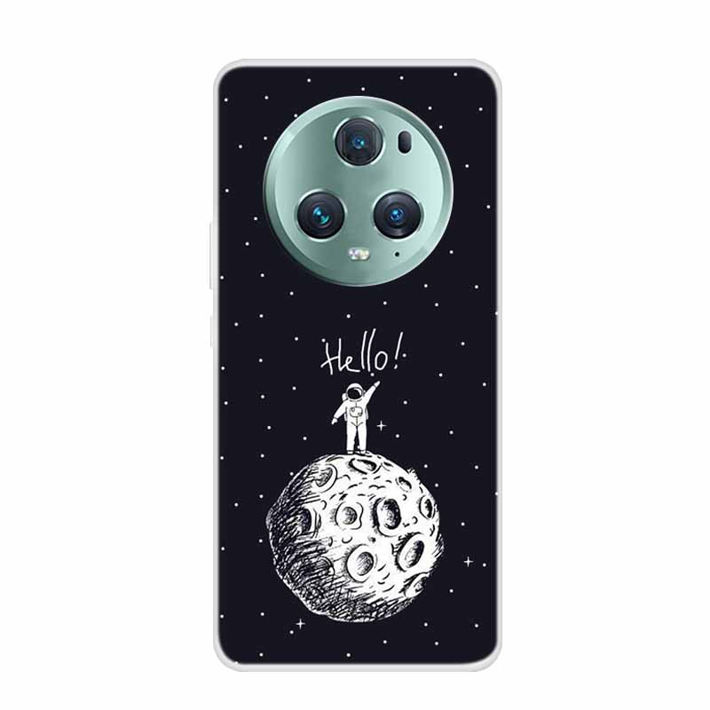 For Honor Magic 5 Pro 5G Case Wolf Lion Soft Silicone TPU Clear Covers for Honor Magic5 Lite Phone Cases Magic5 Lite 5G Fundas