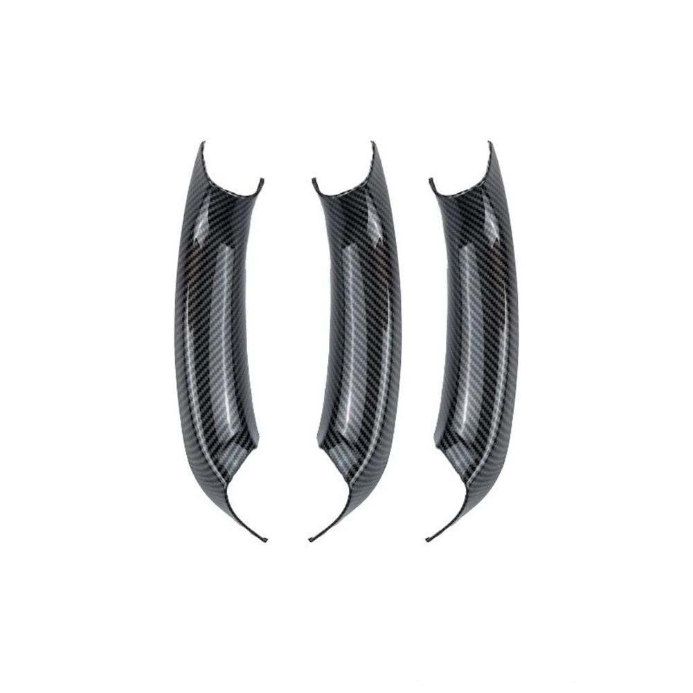 Carbon Fiber Car Interior Door Handle Panel Pull Cover LHD Black For BMW X3 X4 F25 F26 2010 2011 2012 2013 2014 2015 2016 2017