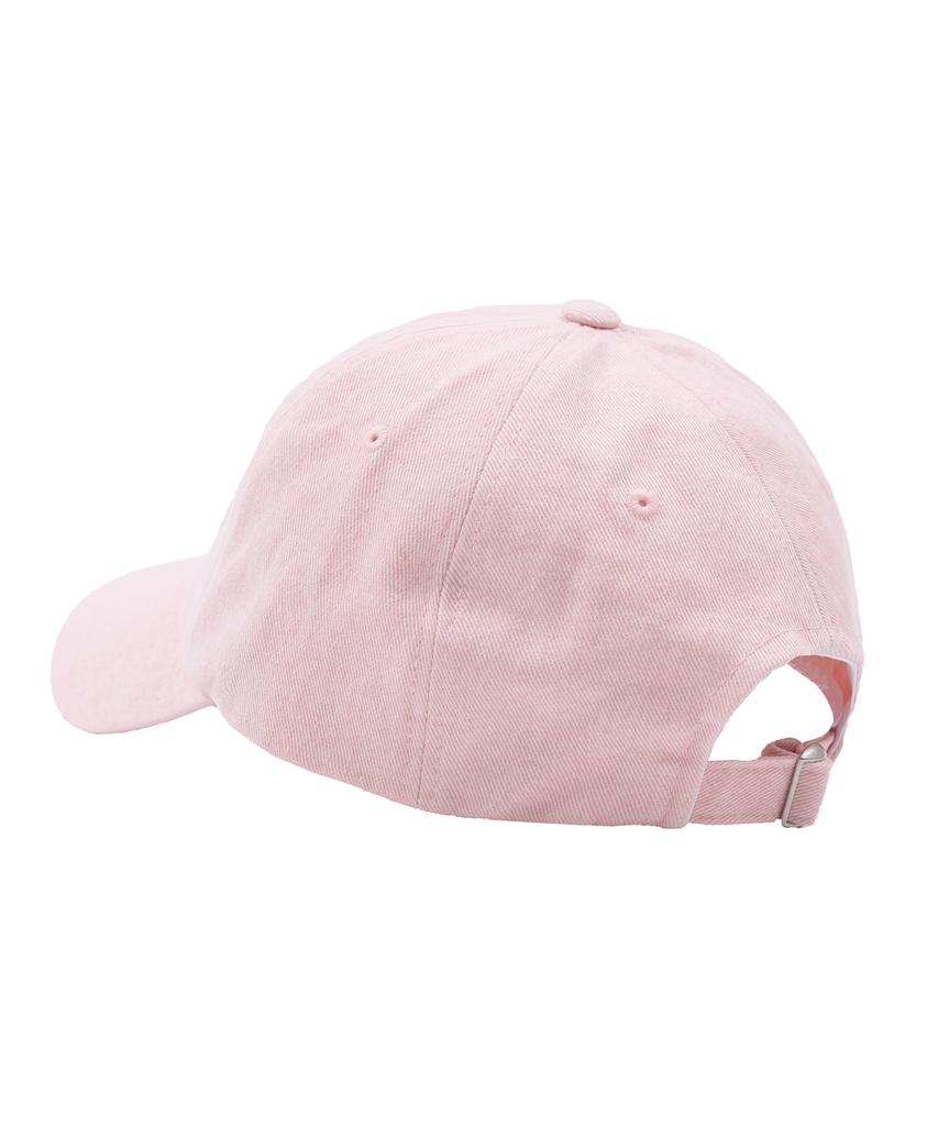 WHEN YOU MOVE Pigment Tail Logo Ball Cap Denim Pink
