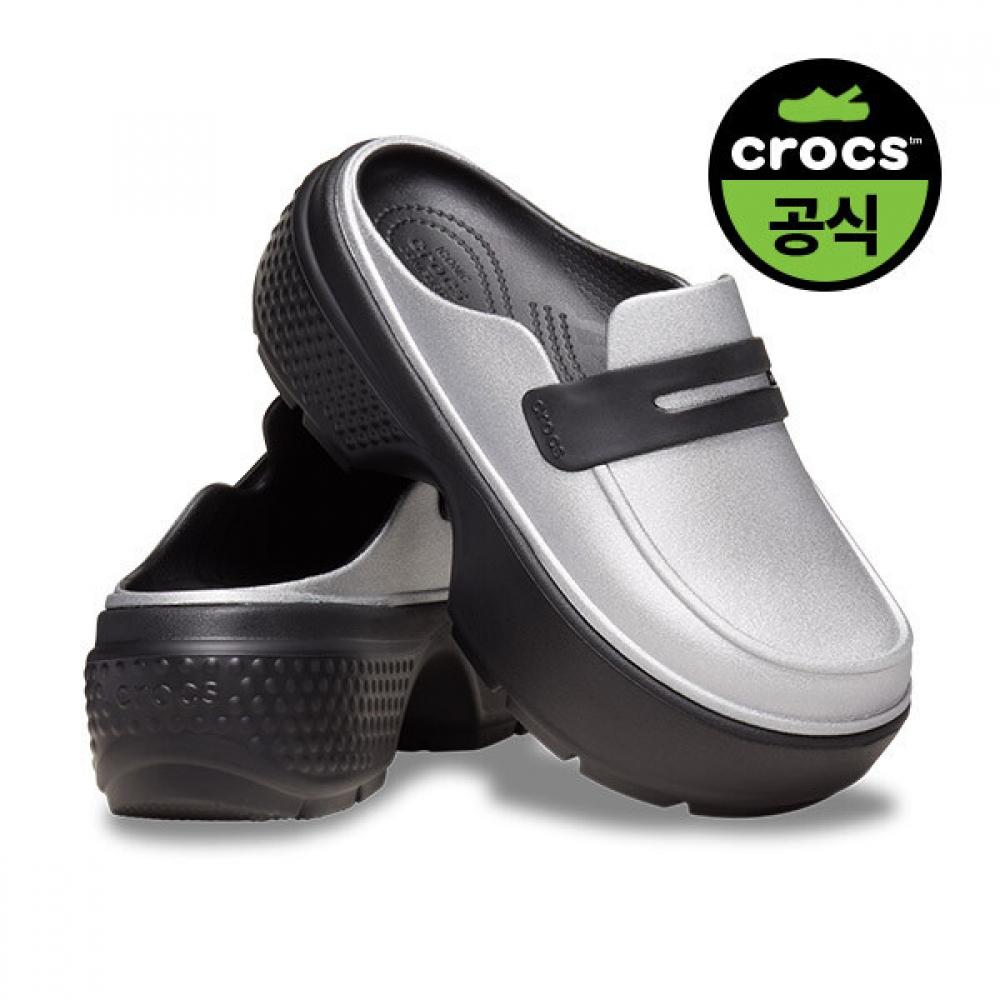

Crocs Stomp Metallic Loafer Sbk SILVERBLACK(Z01V)/M4W6(230)