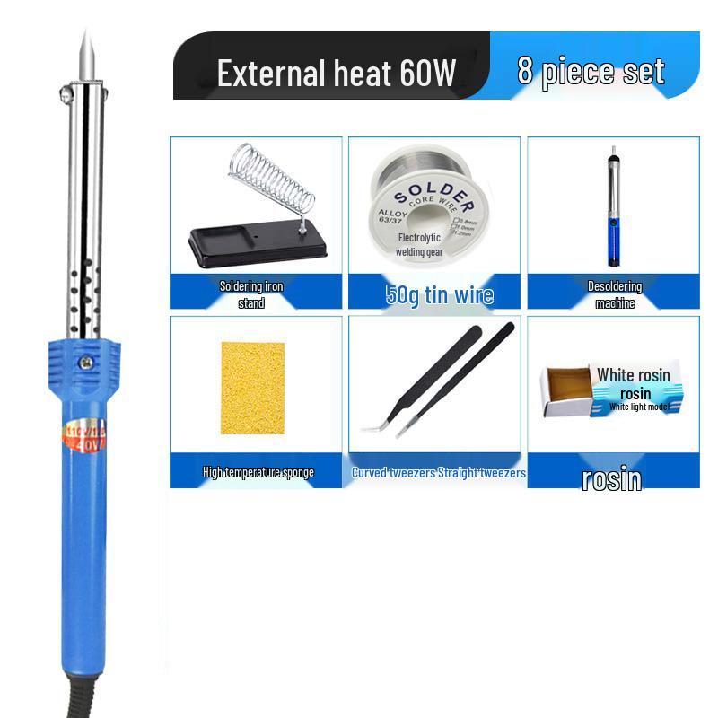 Set Fier de Lipit Electric 40W/60W cu Mâner de Cauciuc Izolat Termic și Unelte, 220V