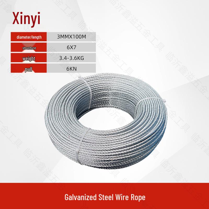 Durable Galvanized Steel Wire Rope for Lifting, Hoisting, and Home Drying