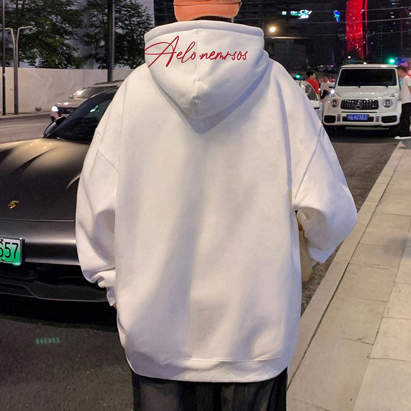 Oversize American Style Hoodie Men Loose Long Sleeve Sweatshirt