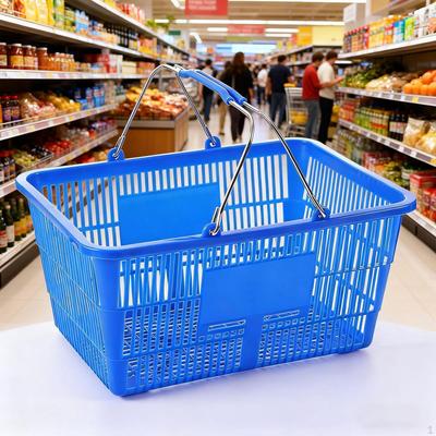 Shopping Basket Grocery Iron Sturdy Ergonomic Versatile Supermarket Organizer Storage for