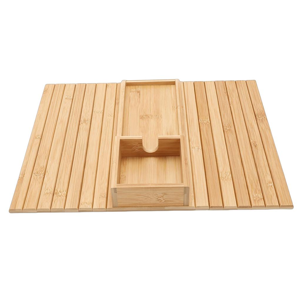 Sofa Arm Tray Anti Slip Foldable Wood Couch Armrest Table for Phone Tablet Cup Remote Control Snacks