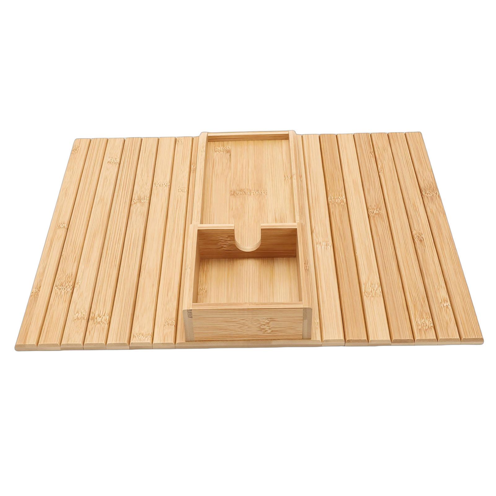 

Sofa Arm Tray Anti Slip Foldable Wood Couch Armrest Table for Phone Tablet Cup Remote Control Snacks