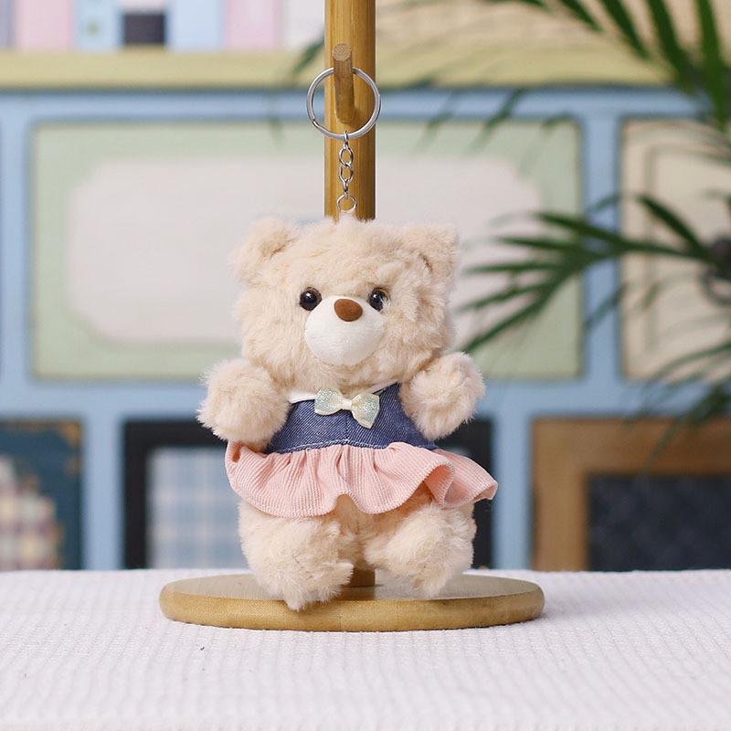 Plüschbär-Schlüsselanhänger mit Baumwollfüllung für Kinder und Erwachsene