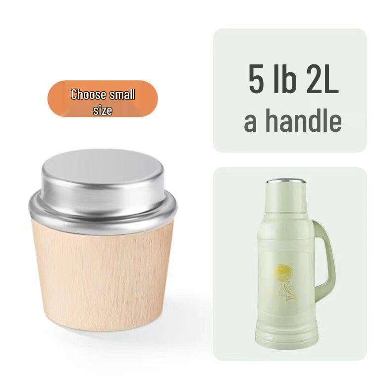 Universal Wooden Thermos Stopper Set for Water and Tea Bottles