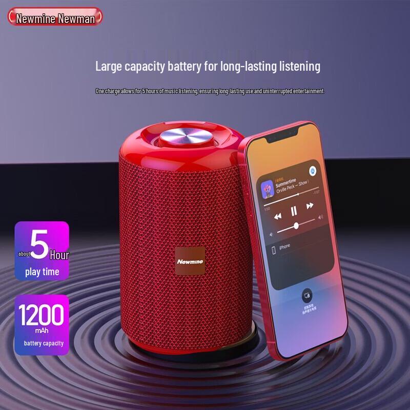 Newmine BT32 Mini Portable Bluetooth Speaker CN plug (adapter included) (CN version)