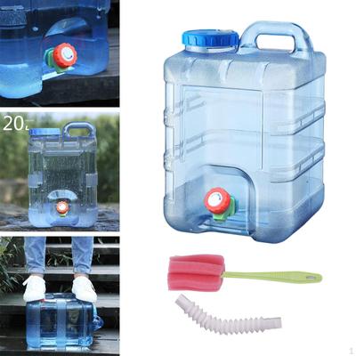 Cubo contenedor de agua con grifo Barril antifugas Portador de jarra grande para