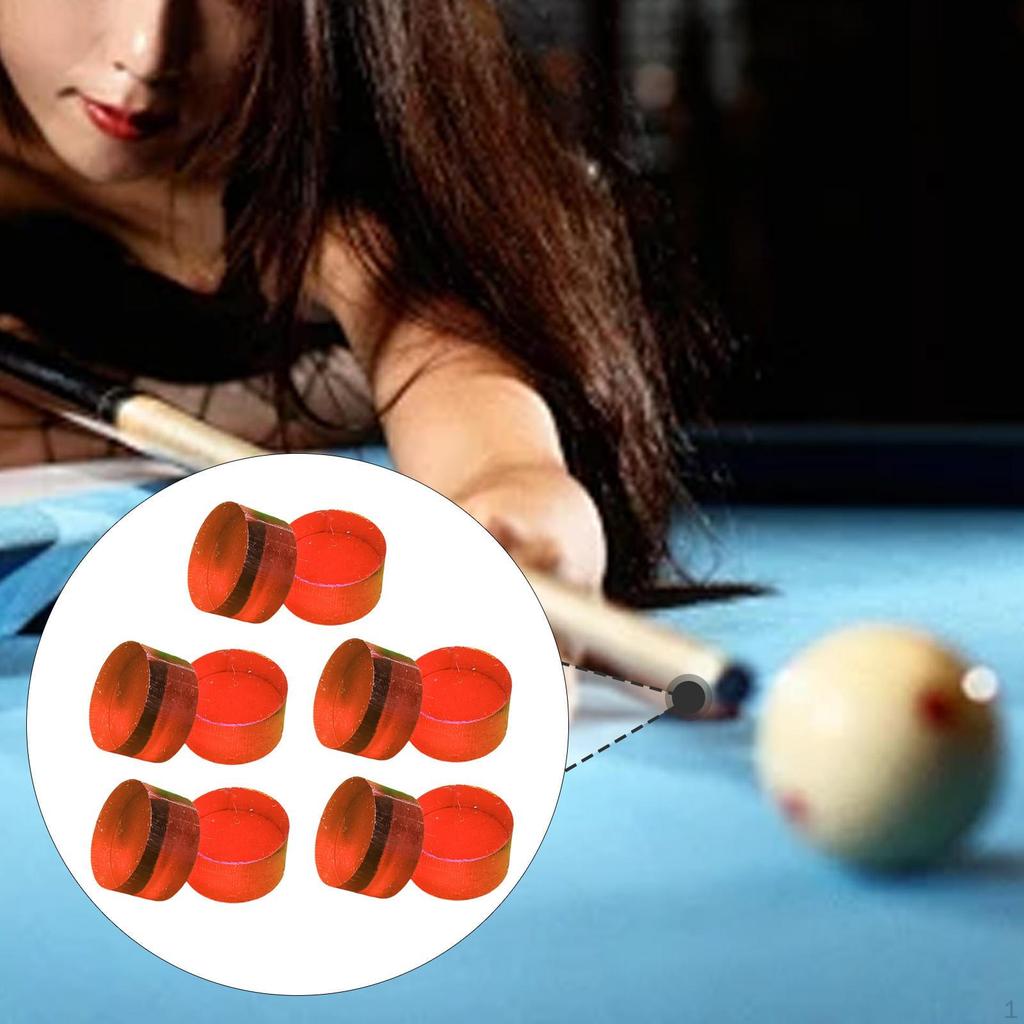 10 Pcs Clear Pool Cue Tips for Billiard