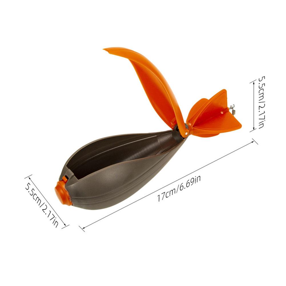 1-2PCS Fishing Rocket Feeder Bait Thrower Carp Feeder Spod Bomb Nesting Tool Float Pellet Position Thrower Fishing Accessories