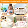 Acrylic cake stand Fillable lamp candy flower display stands Stackable Display Box for Wedding Birthday Party Table Pastry Decor