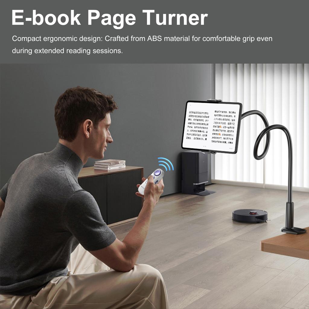 Ebook Page Turner Multifunctional RF Phone Camera Video Record Remote Trigger Flips Pages Before After for Android IOS
