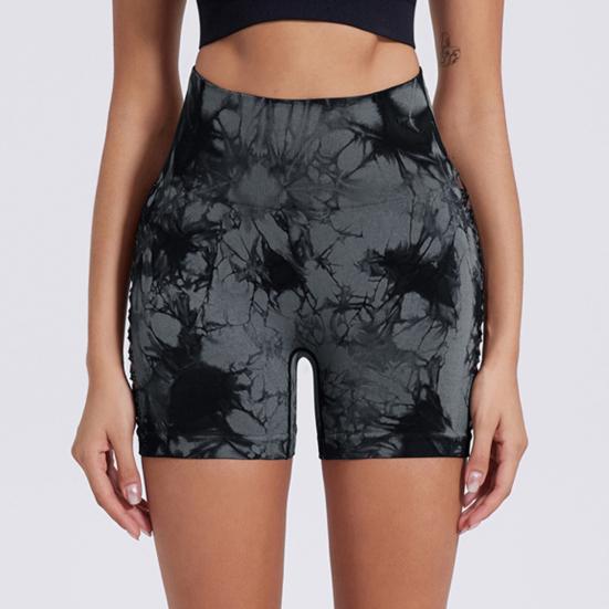 Short de Yoga, élasticité fine, contrôle du ventre, teinture creuse, sans couture, séchage rapide, haut Anti-exposition, fesses