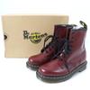Excellent Dr.Martens Boots SMOOTH 1460 8 Holes Cherry Red Leather Women Used