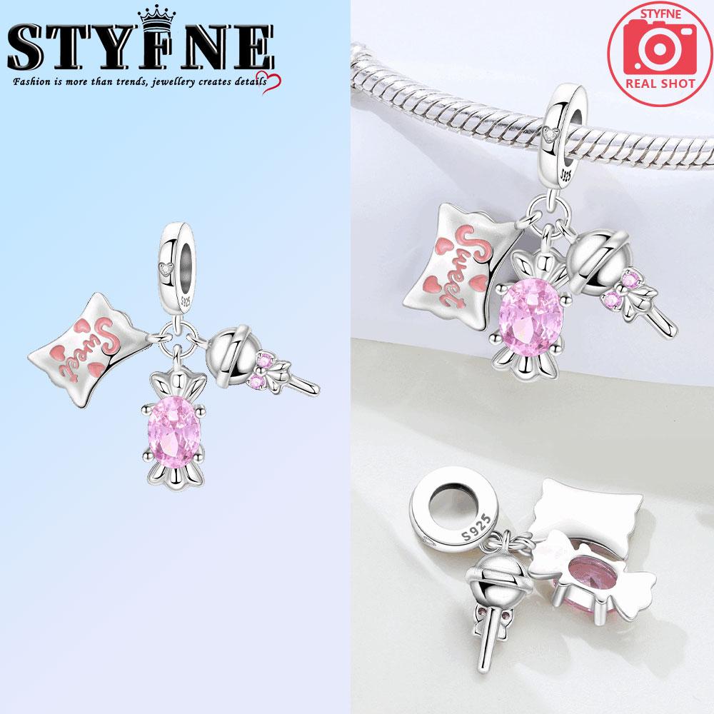 Copper Red Rose Heart Suitcase Oil Painting Vase Charms Beads Pendant For Original Bracelet Woman Girl Jewelry