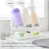 QINGQIU Water Bottle Stand, Draining Rack, Stylish White, Non-Slip, Clean and Hygienic, for Tumblers, Mug Bottles, and Drying, Kitchen Storage