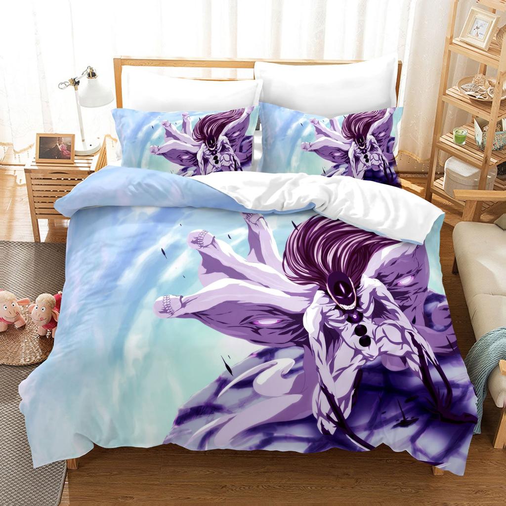 3D Digital Printing Three-Piece Quilt Cover Animation