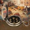 Unieke Zakhorloge Set Vintage Ronde Zakhorlogekast met Dobbelstenen Zakketting voor Fashionista's Gamers