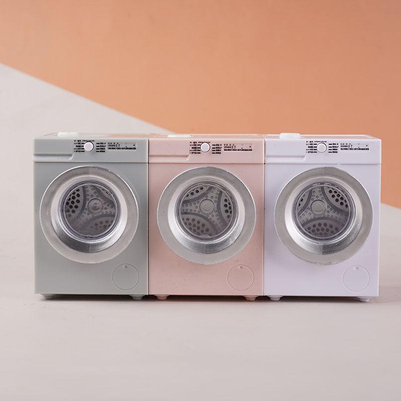 1 Set 1:12 Scale Laundry Room Appliance Miniature Dollhouses Simulation Mini Rechargeable Washing Machine Model