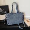 Gewaschene Denim-Tragetasche mit mehreren Taschen Damen-Umhängetasche