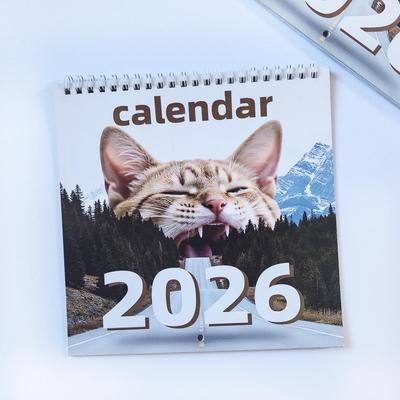 Calendrier mural 2026 Chat Magique Abstrait