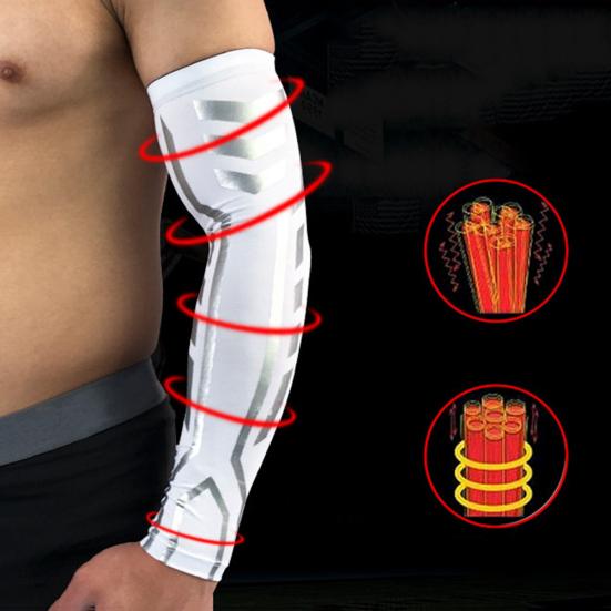 Outdoor Sport Basketball Running Soft Elastic Protective Arm Guard Sleeve Wrap