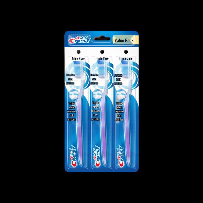 Crest Triple Care Soft Bristle Toothbrush