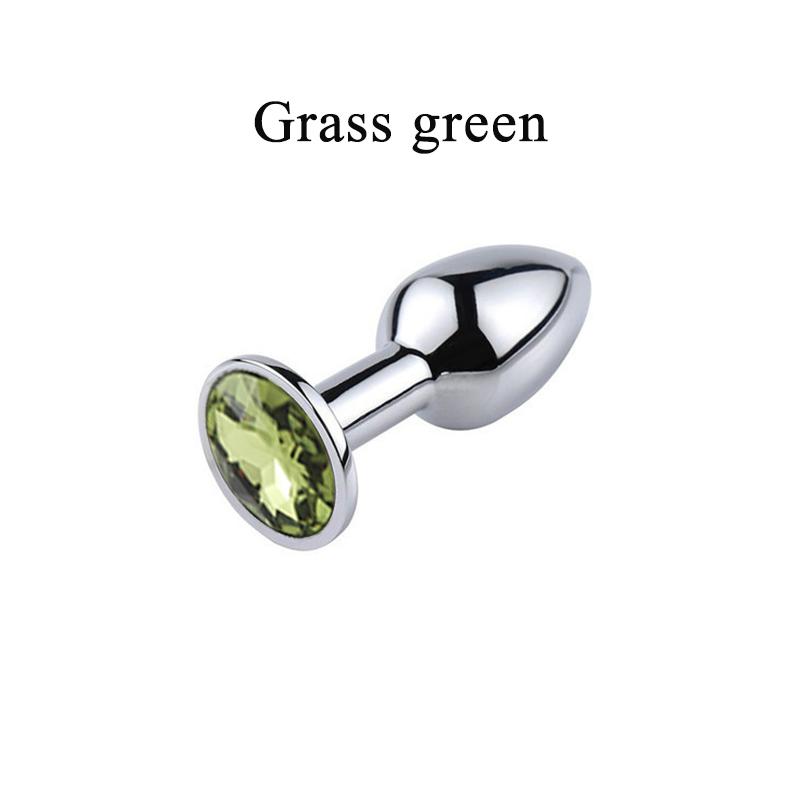 Analplug Sexspielzeug für Frauen Männer Mini rund geformtes Metall Edelstahl glatter Stahl Hintern weiblich männlich