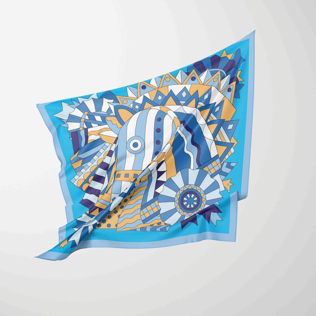 70cm*70cm  Silk Square  Scarf Women Neck Hair Tie Band Beach Hijab Kerchief Chiffon Head Headbands Bandana Female Foulard
