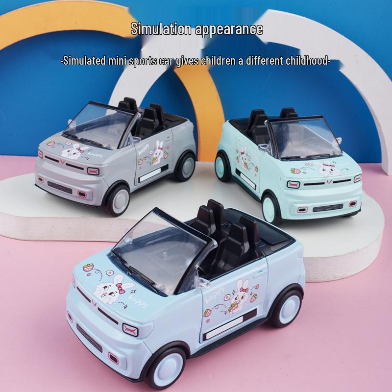 Kids' Cartoon Inertial Mini Sports Car - Boy & Girl Wuling Hongguang Model