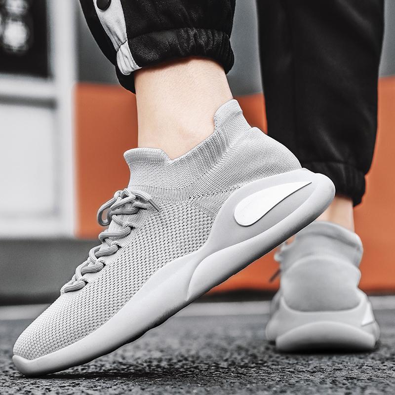 Fashion black Men Running Walking Sock Shoes Fashion Casual Sneakers Breathable Sport Shoes Lightweight Men Sneakers Casual Shoes
