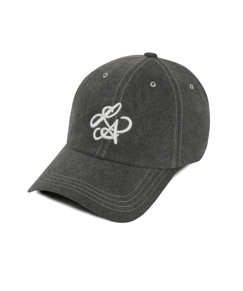 Line Binyu La Logo Pigment Ball Cap - Gray